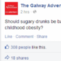 'Sugary drunks' typo on The Galway Advertiser's Facebook yields hilarious replies