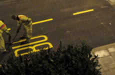 This video of men painting lettering on the road is strangely mesmerising