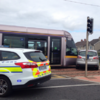 A car and a Luas tram collided this afternoon