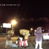 Watch Spongebob and Mickey Mouse brawl in this bizarre road rage video