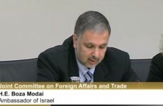 "I'm sorry to disappoint you." - Israeli ambassador tells David Norris he's going nowhere