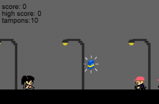 Two teenage girls have made a video game in which you throw tampons at your enemies