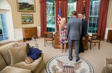 This photo of a bored kid in the Oval Office is the best thing you'll see today