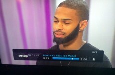 A male contestant on America's Next Top Model was given a 'beard weave'