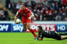 Toulouse's Gaël Fickou was turned completely inside out by a Brive winger last weekend