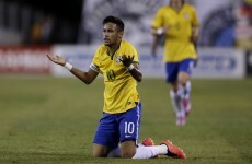 Hang your head, son! Neymar fluffs an open goal from two yards out