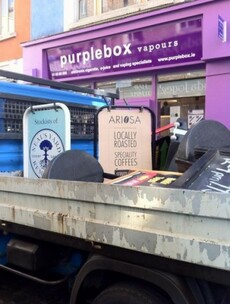 Dublin City Council explains sandwich board sweep in Temple Bar today