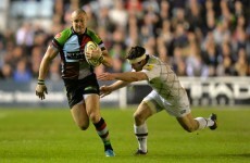 Mike Brown made a sensational try-saving tackle against Saracens yesterday