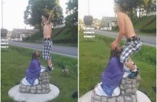 A US teen was arrested for simulating oral sex with a statue of Jesus