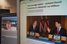 As of this morning, you can now read RTÉ news online 'as Gaeilge'