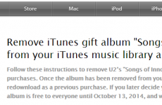 Apple just started telling everyone how to delete the free U2 album