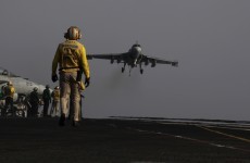 US bombs Islamic State near Baghdad for first time