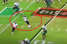 Player fakes his own death on College football trick play