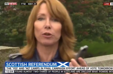 Kay Burley caught calling Scottish campaigner a "knob" on Sky News