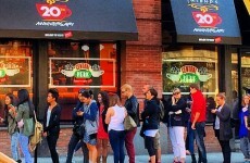 This was the queue to get into the pop-up Central Perk in New York today