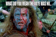 William Wallace trends in Ireland as Scotland says 'NO'
