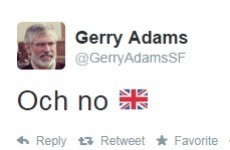 Gerry Adams' tweet on the the Scottish independence vote was to the point