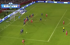 Juan Roman Riquelme curled in another majestic free-kick last night