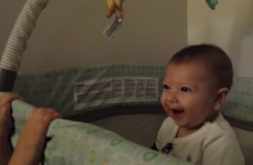 Cutest baby ever cracks up at his sister's 'Peek-A-Boo'