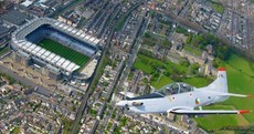 Flying high... here's Croke Park before today's All-Ireland excitement