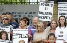 Protest at Tallaght hospital in solidarity with staff