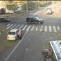 Luckiest cyclist in Russia has insanely close call with car and lorry