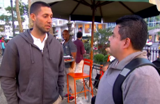 Clint Dempsey stops some people on the street to ask for their thoughts on Clint Dempsey