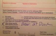 Nobody will argue with this postman's reason for not delivering a package