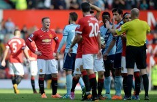 Nervy Man United hold out against Hammers after Rooney dismissal