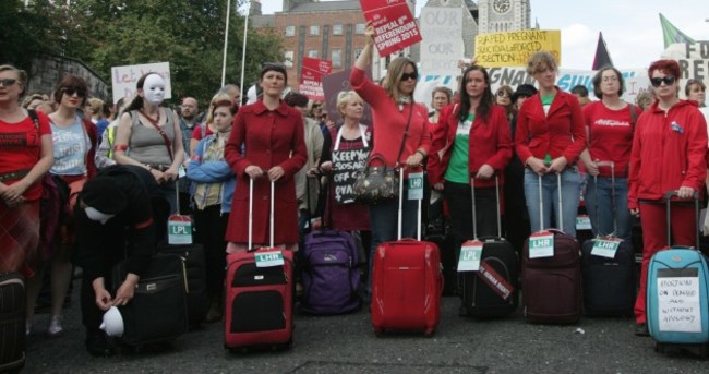 Thousands march for "realistic abortion access in Ireland"