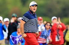 Patrick Reed is riling some Europe fans with his celebrations in today's singles