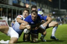 Rhys Ruddock looked particularly beastly when running in a try against Cardiff