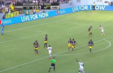 Robbie Keane chipped in with a ridiculous lob for the LA Galaxy last night