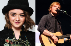 Maisie Williams and Ed Sheeran confirmed for this week's Late Late Show