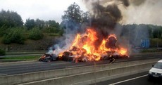M50 reopened after dramatic truck fire brought under control