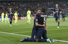 PSG's Marquinhos celebrated hurling-style after this brilliant block