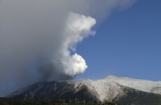 This is the moment Mount Ontake erupted