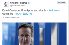 Channel 4 News accidentally called David Cameron 'evil' in a tweet