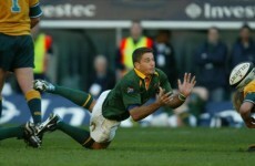 The All Blacks were visited by rugby legend and MND sufferer Joost van der Westhuizen