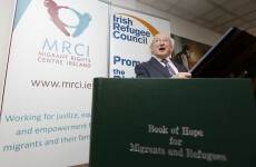 "We will be judged on how we treat those who present at our borders" - President Higgins