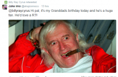 Billy Ray Cyrus retweeted a photo of 'fan' Jimmy Savile in unfortunate Twitter prank