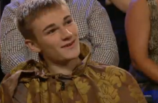 Did you catch the King Joffrey lookalike wearing his mammy's curtains in the Late Late audience?