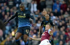 Yaya Toure came out of hibernation with this late goal