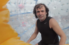 Peace activist rescued after attempting to cross Caribbean in "hamster wheel"