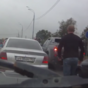 Russian road rage attempt fails miserably