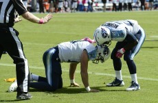 NFL player was allowed stay in the game after this brutal hit last night