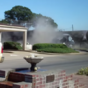 Heart-stopping footage of a train ploughing into an 18-wheeler stuck on the tracks