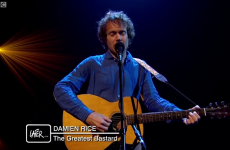 Damien Rice might be regretting his song title choice after this TV caption