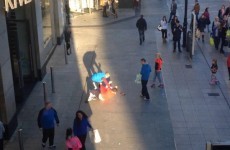 Video: Man attacked on main Dublin street with shoppers, tourists and children all around