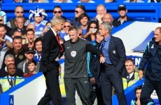 Arsene Wenger says sorry for Jose Mourinho push